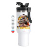 Mega Stainless steel Tumbler with lid, double wall 1,2L