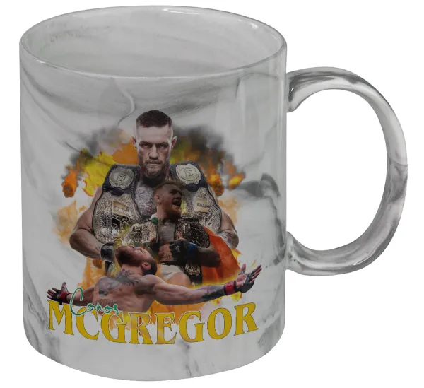 Conor McGregor Notorious — Mug ceramic marble style, 330ml
