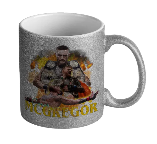 Conor McGregor Notorious — Glitter Ασημένια