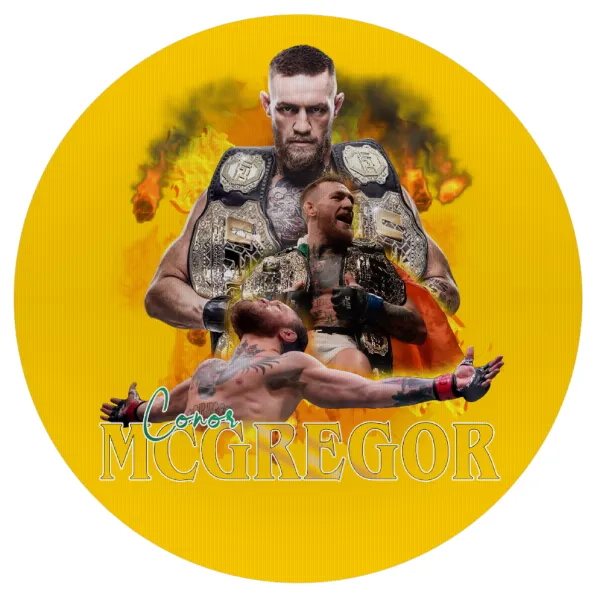 Conor McGregor Notorious — Mousepad Στρογγυλό 20cm