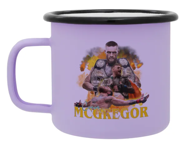 Conor McGregor Notorious — Κούπα Μεταλλική εμαγιέ ΜΑΤ Light Pastel Purple 360ml
