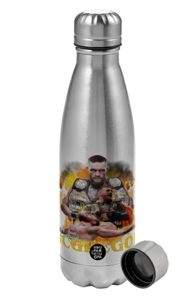 Conor McGregor Notorious — Μεταλλικό παγούρι νερού, ανοξείδωτο ατσάλι, 750ml