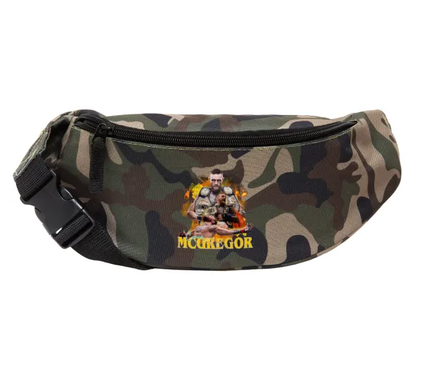 Conor McGregor Notorious — Unisex waist bag (banana) in Jungle camouflage color with 2 pockets