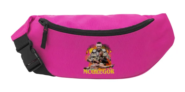 Conor McGregor Notorious — Unisex waist bag (banana) in PINK color with 2 pockets