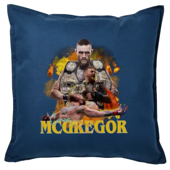 Conor McGregor Notorious, Sofa cushion Blue 50x50cm includes filling