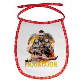 Conor McGregor Notorious, Σαλιάρα μωρού αλέκιαστη με κορδόνι Κόκκινη