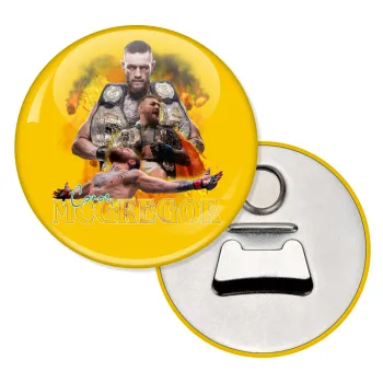 Conor McGregor Notorious, Μαγνητάκι και ανοιχτήρι μπύρας στρογγυλό διάστασης 5,9cm