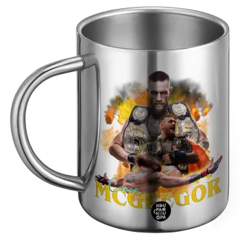 Conor McGregor Notorious, Ανοξείδωτη Μεταλλική Κούπα 450ml - Διπλού Τοιχώματος