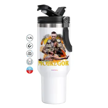 Conor McGregor Notorious, Mega Tumbler με καπάκι, διπλού τοιχώματος (θερμό) 1,2L