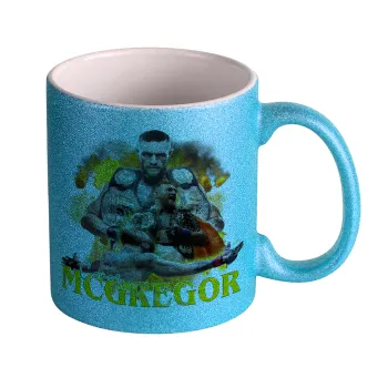 Conor McGregor Notorious, Κούπα Σιέλ Glitter που γυαλίζει, κεραμική, 330ml
