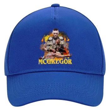 Conor McGregor Notorious, Καπέλο Ενηλίκων Ultimate ΜΠΛΕ, (100% ΒΑΜΒΑΚΕΡΟ DRILL, ΕΝΗΛΙΚΩΝ, UNISEX, ONE SIZE)