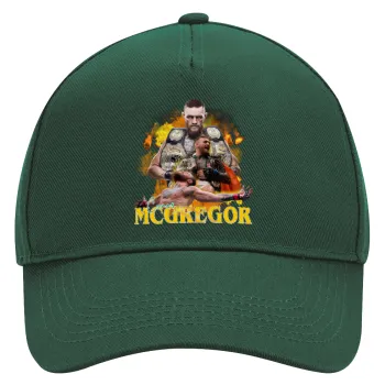 Conor McGregor Notorious, Καπέλο Ενηλίκων Ultimate ΠΡΑΣΙΝΟ, (100% ΒΑΜΒΑΚΕΡΟ DRILL, ΕΝΗΛΙΚΩΝ, UNISEX, ONE SIZE)