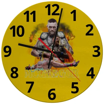 Conor McGregor Notorious, Ρολόι τοίχου γυάλινο (30cm)