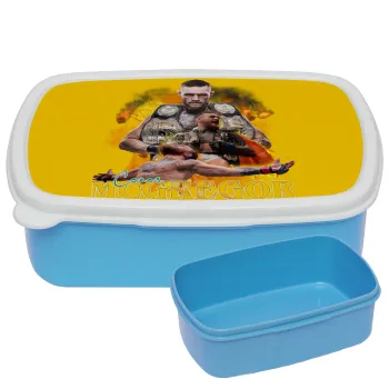 Conor McGregor Notorious, ΜΠΛΕ παιδικό δοχείο φαγητού (lunchbox) πλαστικό (BPA-FREE) Lunch Βox M18 x Π13 x Υ6cm