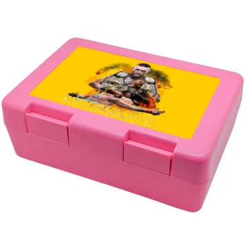 Conor McGregor Notorious, Παιδικό δοχείο κολατσιού ΡΟΖ 185x128x65mm (BPA free πλαστικό)