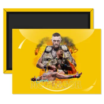 Conor McGregor Notorious, Ορθογώνιο μαγνητάκι ψυγείου διάστασης 9x6cm