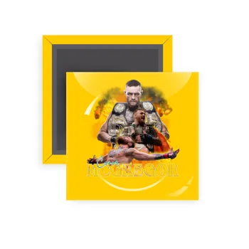 Conor McGregor Notorious, Μαγνητάκι ψυγείου τετράγωνο διάστασης 5x5cm
