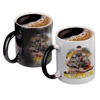 Conor McGregor Notorious, Κούπα Μαγική, κεραμική, 330ml που αλλάζει χρώμα με το ζεστό ρόφημα