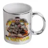 Mug ceramic, silver mirror, 330ml