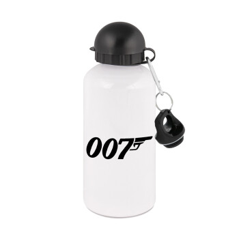 James Bond 007, Μεταλλικό παγούρι νερού, Λευκό, αλουμινίου 500ml