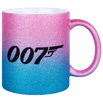 James Bond 007, Κούπα Χρυσή/Μπλε Glitter, κεραμική, 330ml