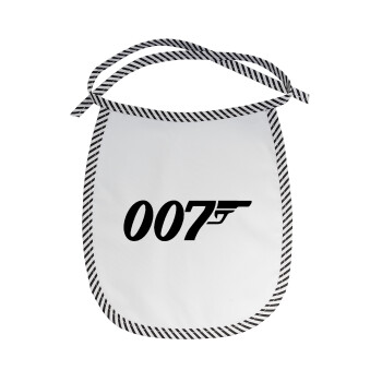 James Bond 007, Σαλιάρα μωρού αλέκιαστη με κορδόνι Μαύρη