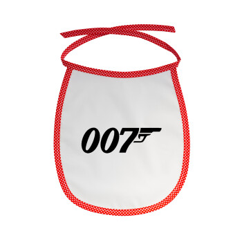 James Bond 007, Σαλιάρα μωρού αλέκιαστη με κορδόνι Κόκκινη