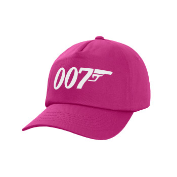 James Bond 007, Καπέλο Baseball, 100% Βαμβακερό, Low profile, purple