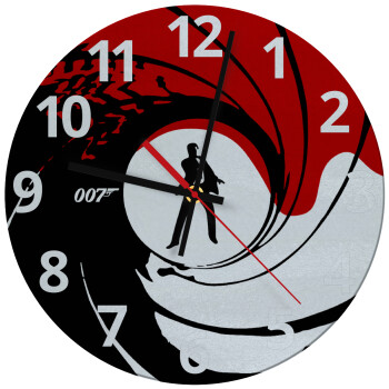 James Bond 007, Ρολόι τοίχου γυάλινο (30cm)