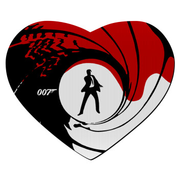 James Bond 007, Mousepad καρδιά 23x20cm