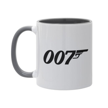 James Bond 007, Κούπα χρωματιστή γκρι, κεραμική, 330ml