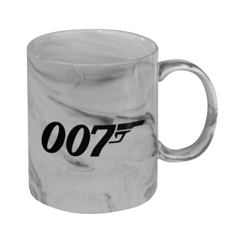 James Bond 007, Κούπα κεραμική, marble style (μάρμαρο), 330ml