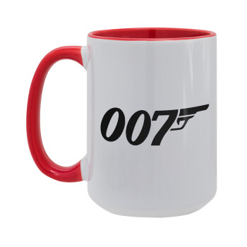 James Bond 007, Κούπα Mega 15oz, κεραμική Κόκκινη, 450ml
