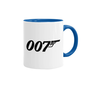 James Bond 007, Mug colored blue, ceramic, 330ml