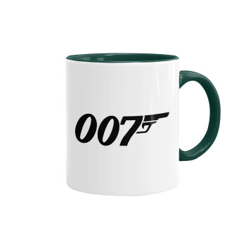 James Bond 007, Κούπα χρωματιστή πράσινη, κεραμική, 330ml