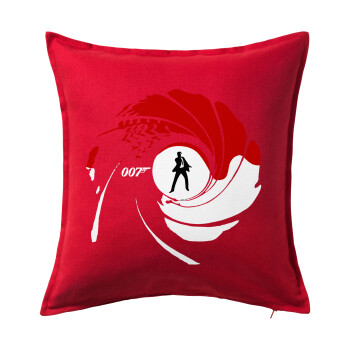 James Bond 007, Sofa cushion RED 50x50cm includes filling