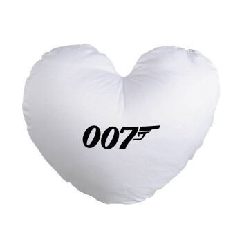 James Bond 007, Μαξιλάρι καναπέ καρδιά 40x40cm περιέχεται το  γέμισμα