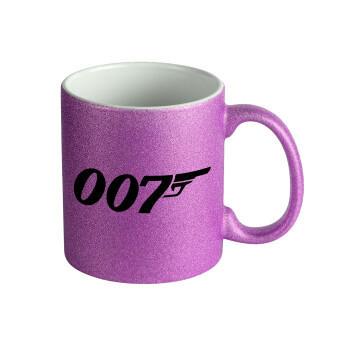 James Bond 007, Κούπα Μωβ Glitter που γυαλίζει, κεραμική, 330ml
