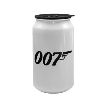 James Bond 007, Κούπα ταξιδιού μεταλλική με καπάκι (tin-can) 500ml