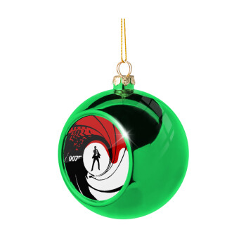 James Bond 007, Χριστουγεννιάτικη μπάλα δένδρου Πράσινη 8cm