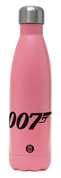 James Bond 007 — Μεταλλικό παγούρι θερμός Ροζ Ματ (Stainless steel), διπλού τοιχώματος, 500ml
