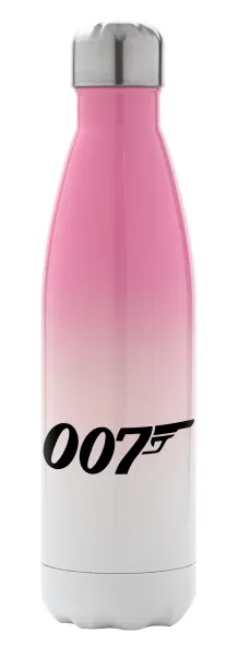 James Bond 007 — Metal mug thermos Pink/White (Stainless steel), double wall, 500ml