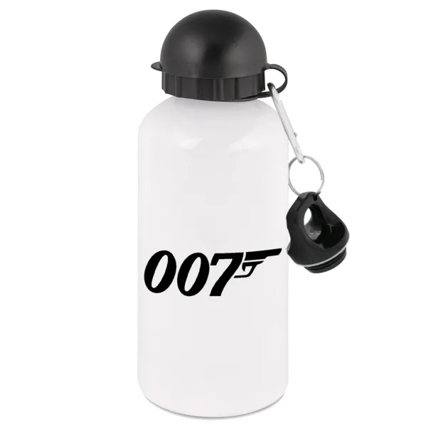 James Bond 007 — Μεταλλικό παγούρι νερού, Λευκό, αλουμινίου 500ml