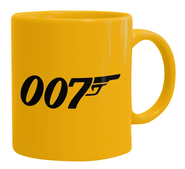James Bond 007 — Ceramic coffee mug yellow, 330ml