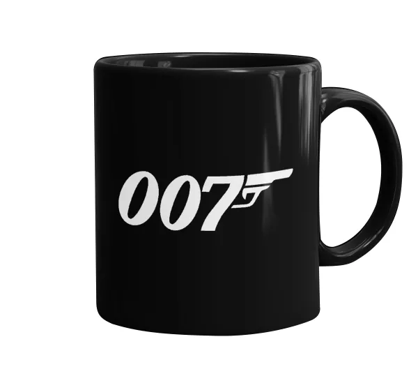 James Bond 007 — Mug black, ceramic, 330ml