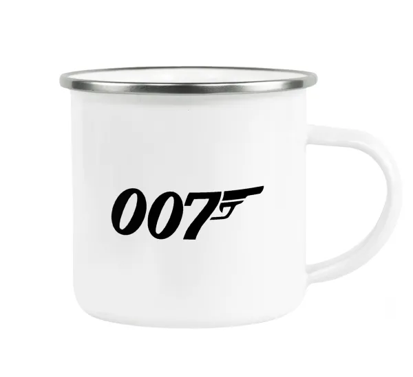 James Bond 007 — Metallic enamel cup white 360ml