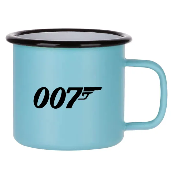 James Bond 007 — Κούπα Μεταλλική εμαγιέ ΜΑΤ σιέλ 360ml