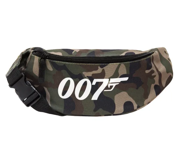 James Bond 007 — Unisex waist bag (banana) in Jungle camouflage color with 2 pockets