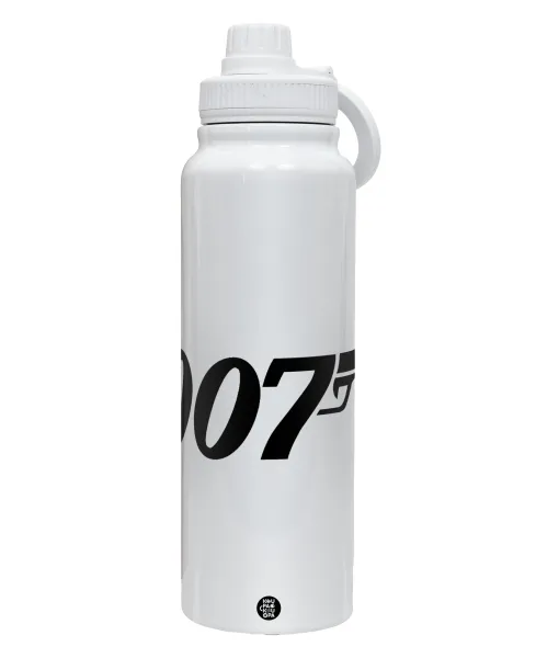 James Bond 007 — 1L Stainless Steel Thermal Bottle with Phone Holder & Double Wall Insulation