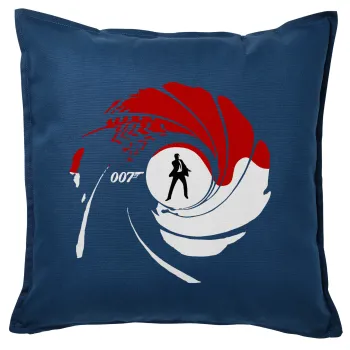 James Bond 007, Sofa cushion Blue 50x50cm includes filling